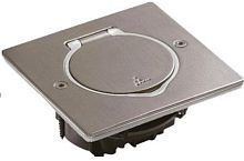 Лючок нерегулируемый Legrand 1х2 мод. 86x86x41мм IP44 нержавеющая сталь картинка